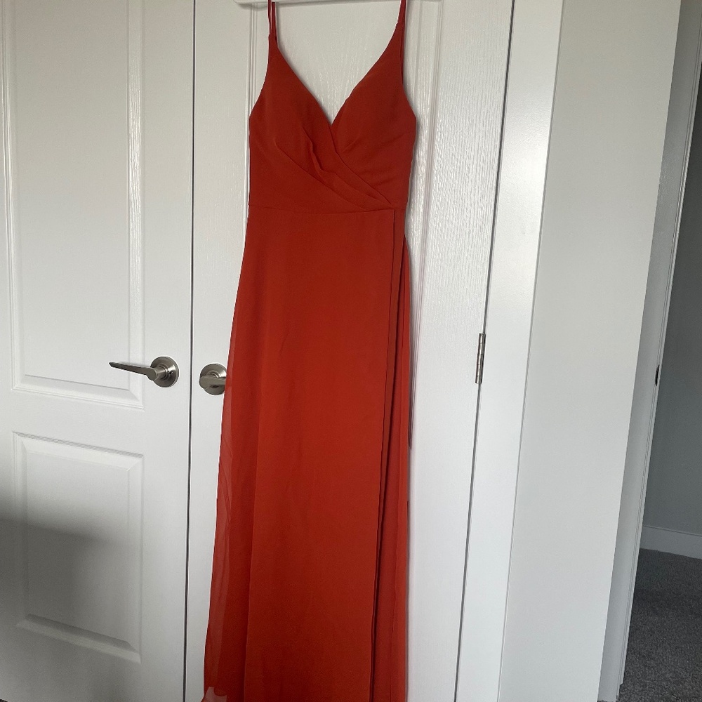 Orange Bridesmaid/Grad Dress
